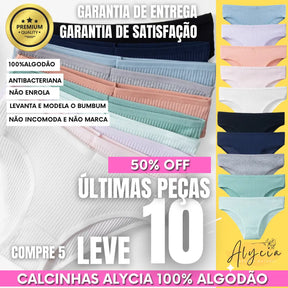 COMPRE 5 LEVE 10 Calcinha 100% Puro Algodão suave PIMA (Feita para peles sensíveis, alérgicas e delicadas) + BRINDE DE NATAL