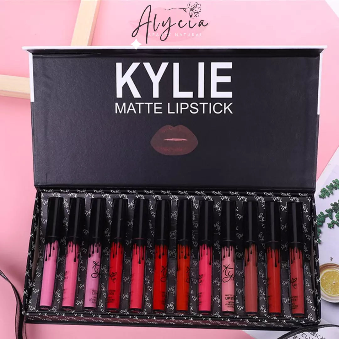 Deslumbre Essencial  12 Tons de Batons ALYCIAl kylie